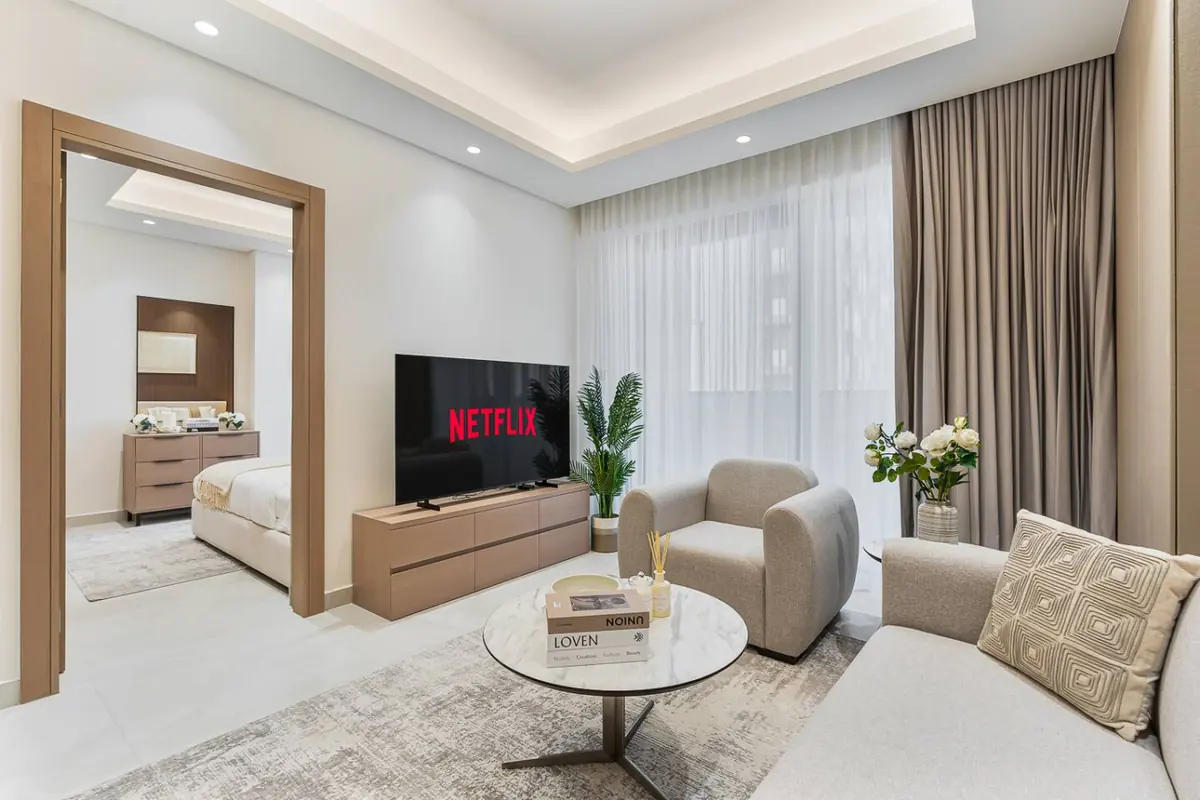 Luxury 1BR Retreat w/ Balcony | JVT — Jumeirah Village Triangle, Dubai