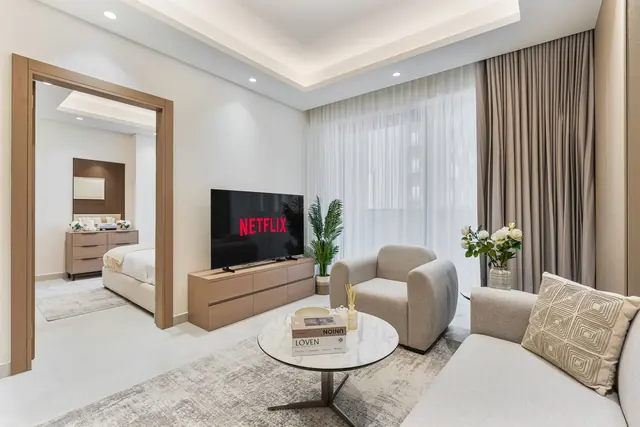 Luxury 1BR Retreat w/ Balcony | JVT — Jumeirah Village Triangle, Dubai