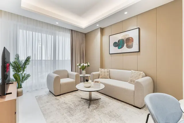 Luxury 1BR Retreat w/ Balcony | JVT photo 3